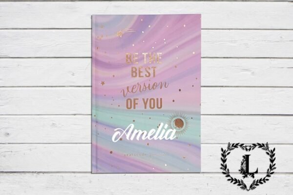 Personalised A5 Gratitude Journal, Be The Best Version of You, Inhale Exhale, Mindfulness Positivity Self Care Notebook - Image 3
