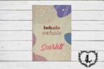 Personalised A5 Gratitude Journal, Be The Best Version of You, Inhale Exhale, Mindfulness Positivity Self Care Notebook - Image 2