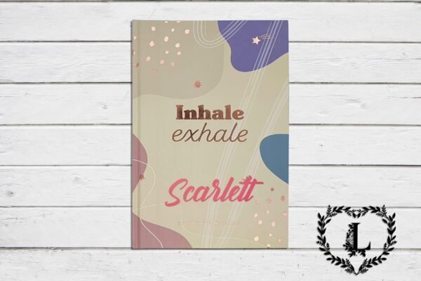 Personalised A5 Gratitude Journal, Be The Best Version of You, Inhale Exhale, Mindfulness Positivity Self Care Notebook - Image 2