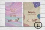 Personalised A5 Gratitude Journal, Be The Best Version of You, Inhale Exhale, Mindfulness Positivity Self Care Notebook