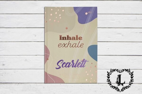 Personalised A5 Gratitude Journal, Be The Best Version of You, Inhale Exhale, Mindfulness Positivity Self Care Notebook - Image 4