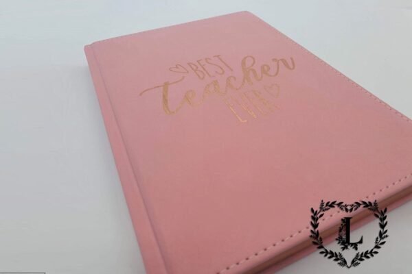 Personalised Teacher Gift A5 'Best Teacher Ever' Notebook Journal Notepad Stationery - Image 3