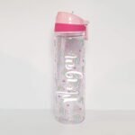 Personalised Water Bottle With Straw - Rainbow - BPA free
