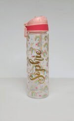 Personalised Water Bottle With Straw - Rainbow - BPA free - Image 4