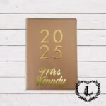 Personalised 2025 Diary Teacher gifts, Student, Secret Santa - Gold - Image 3