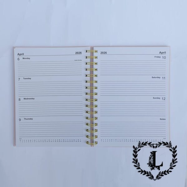 Personalised Academic Diary 2025/26 A5 Ladies Diary, Teacher gifts, Students Mint - Image 3