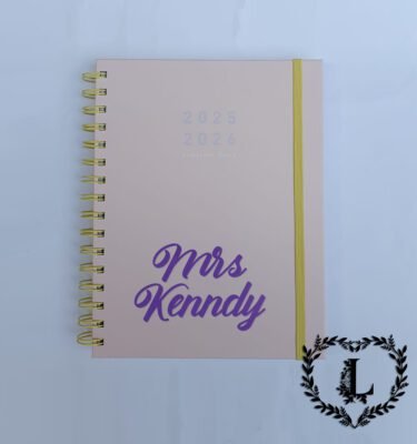 Personalised Academic Diary 2025/26 A5 Ladies Diary, Teacher gifts, Students