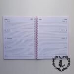 Personalised Diary 2026 A5 Ladies Diary Teacher gifts Students- new year - Black - Image 3